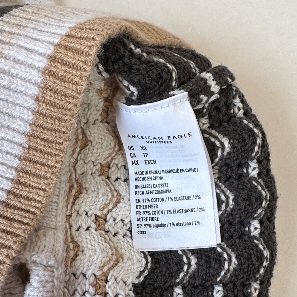 American eagle cropped spaghetti strap sweater size extra small - Picture 5 of 5